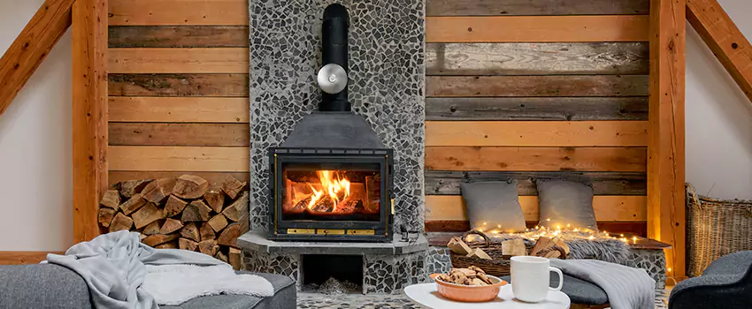 Thelin Hearth Products Direct Vent Gas Stove Fireplace Inspection in Waukegan, Illinois